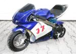 Bright Blue Color Dirt Bike Motorcycle / Electric Pocket Bike 350 Watt Max Speed