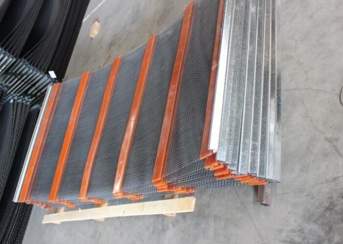 Carbon Steel Woven Wire Square Self Cleaning Screen Media With Polyurethane Bands 3