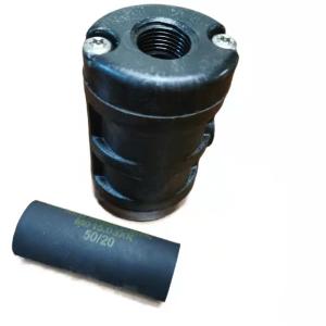 China Black DN15 Pneumatic Squeeze Valve Replace AKO Internal Thread Connection wholesale
