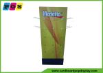 Quadra Sides POP Cardboard Product Display Stands Merchandising Pegable Rack