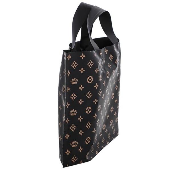 100% Biodegradable PE Die Cut Patch Handle Color Printed Custom Plastic Shopping Bags Personalized,promotional recycle g