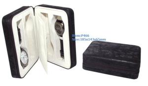 China Leather Watch Boxes with zipper wholesale