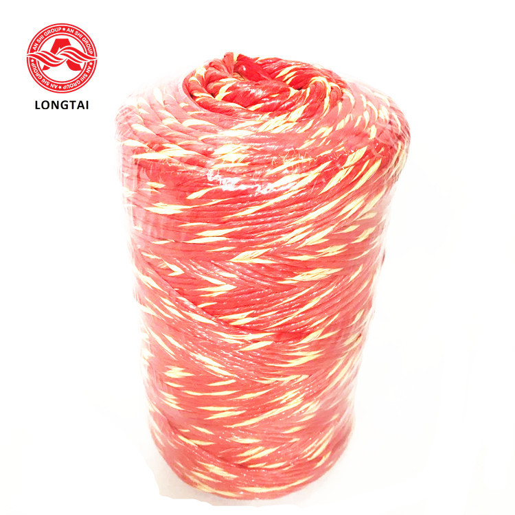 5mm 2 Ply Twisted Colorful Polypropylene Baling Twine With High Breaking Strength