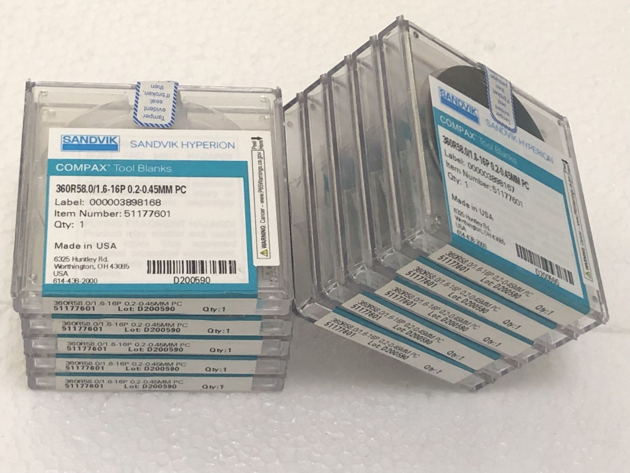 Hyperion Polycrystalline Diamond Blanks Distribute Large Stock Available