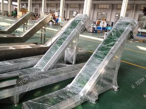 China PVC Rough Top Ribbed Conveyor Belt For Express Clothing Industry Stainless Steel wholesale
