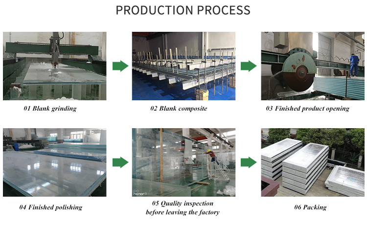 Clear Acrylic Swimming Pool Glass Walls 100mm Thick Pool Plexiglass Sheets