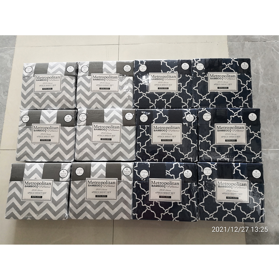 200TC 10 Different Designs 100% Polyester Print Microfiber Fabric Bedding Sheet Set 6pcs