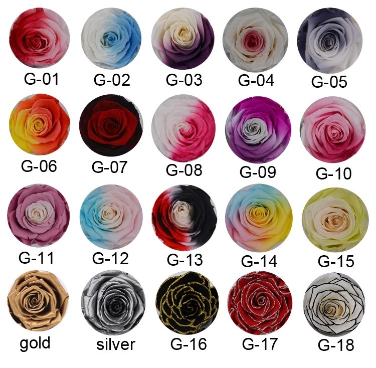 Preserved Roses Gift Eternal Rose In Square Flower Box for wife or gilrfriend