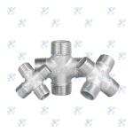 Stainless steel equal diameter four way elbow, high-pressure resistant cross