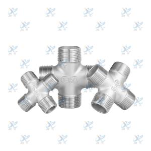 China Stainless steel equal diameter four way elbow, high-pressure resistant cross adapter elbow wholesale