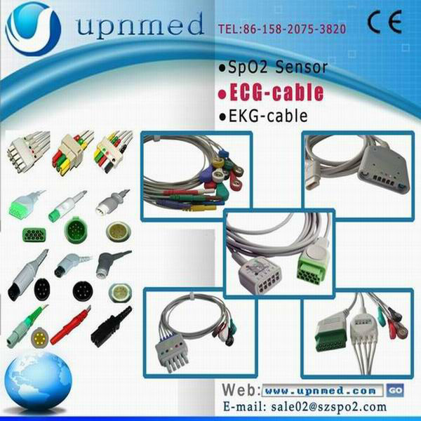 BCI spo2 extension cable, 9pin to DB9, 2.4m