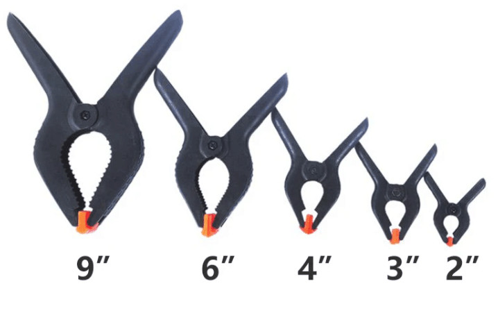 A Type High Strength Plastic Clip 1 Inch Nylon Spring Clamp 2" 4" 6" 9" Woodworking Tools