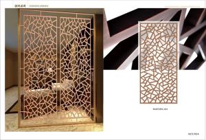 China China Laser Cut Stainless Steel Metal Partition Folding Screen Factory Cheaper Price wholesale