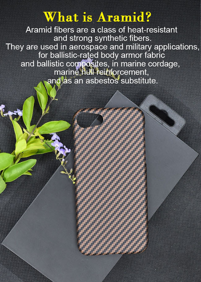 Slim And Sleek Design Aramid Fiber Phone Case For iPhone SE