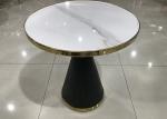 Round Contemporary 75cm 80cm Marble Iron Coffee Table