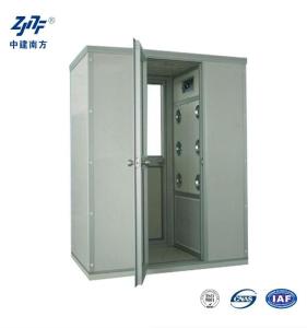 China SUS304 Low Noise Cleanroom Air Shower Cabinet , 12 Nozzles 99.99% Stainless Steel Air Shower Room wholesale