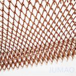 Rhombic Hole Brass Wire Mesh Curtains Ceiling Decoration