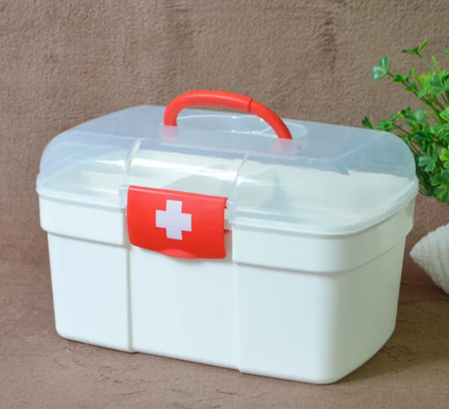 Home Multifunctional Travel First Aid Kit Double Layer First Aid Box With Medicine