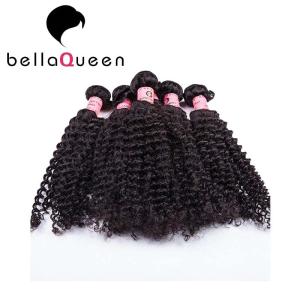 China Deep Curly 6A Burmese Hair Bundles Virgin Natural Black Human Hair Extensions wholesale