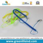 Hot Selling Red Green Long Fishing Spring Coiled Lanyard Tether
