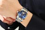 Luxury Mechanical Wrist Watch Tourbillon Automatic Movement Mens Skeleton Moon