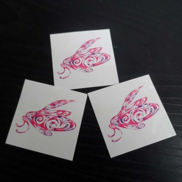 CMYK body fake custom flower temporary tattoo sticker fake tattoo