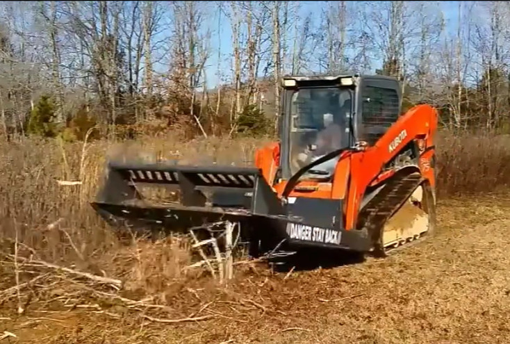 Excavator Brush Cutter Mini Excavator Mower For Skid Steer Loader Grass Cutter Mower Attachment