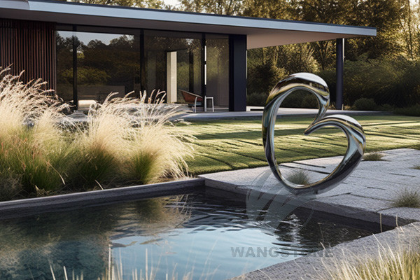 Modern Art Stainless Steel Sculpture For Garden Decor The Sacred Stones