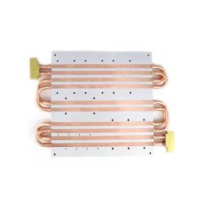 China Fluid Cooling Plate Aluminum Heat Pipe Cold Plate Full Buried Profile heat sink System wholesale