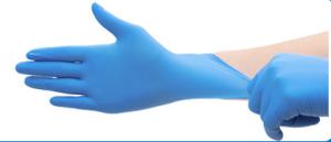 China Nitrile Latex Free Long Cuff 22 Mil Disposable Examination Glove wholesale