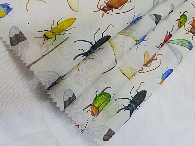 100-120gsm Animal Floral Silk Chiffon Fabrics 70% Silk 30% Cotton Blend Material