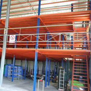 China 2 Floors Storage Mezzanine Platforms ODM Steel Frame Mezzanine Floor For Shop wholesale