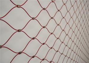 China 1.6mm Sus304 Stainless Steel Cable Mesh 100x100mm High Tensile wholesale