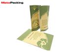100% Biodegradable Kraft Paper Food Bags 0.12mm Thickness For Coffee / Snack