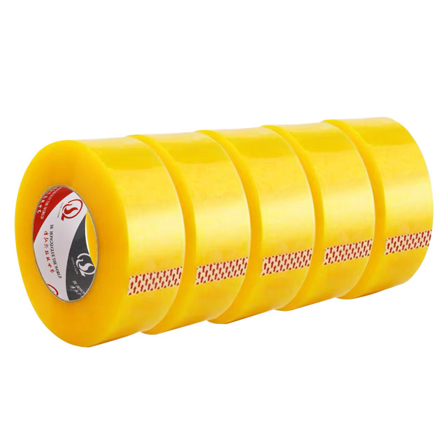 90mic Shipping Sealing Transparent BOPP Adhesive Tape Tightly Wound Packing
