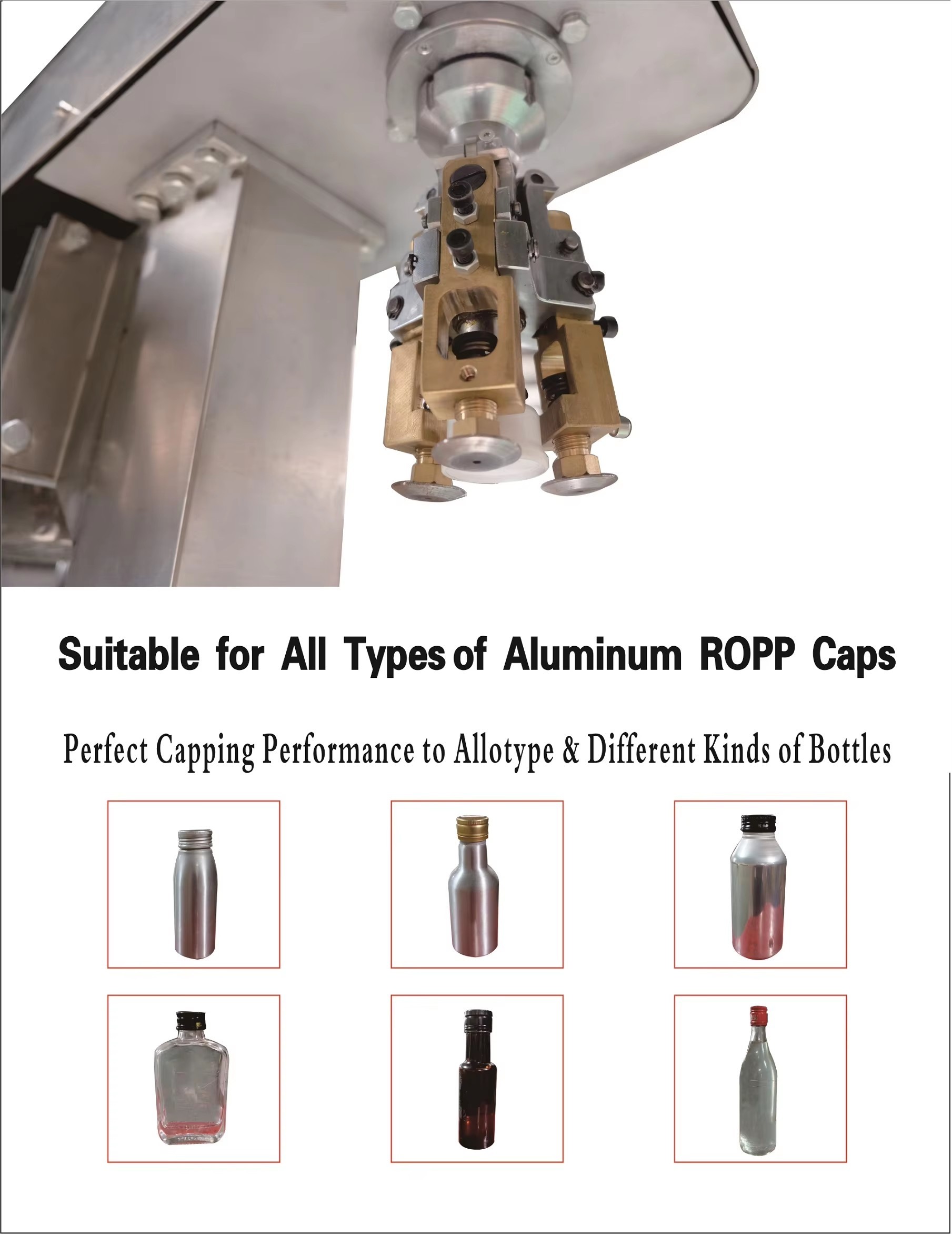Electric Beer Glass Bottle Cap Capper Aluminum Lid Capping Equipment Manual Ropp Cap Sealing Machine