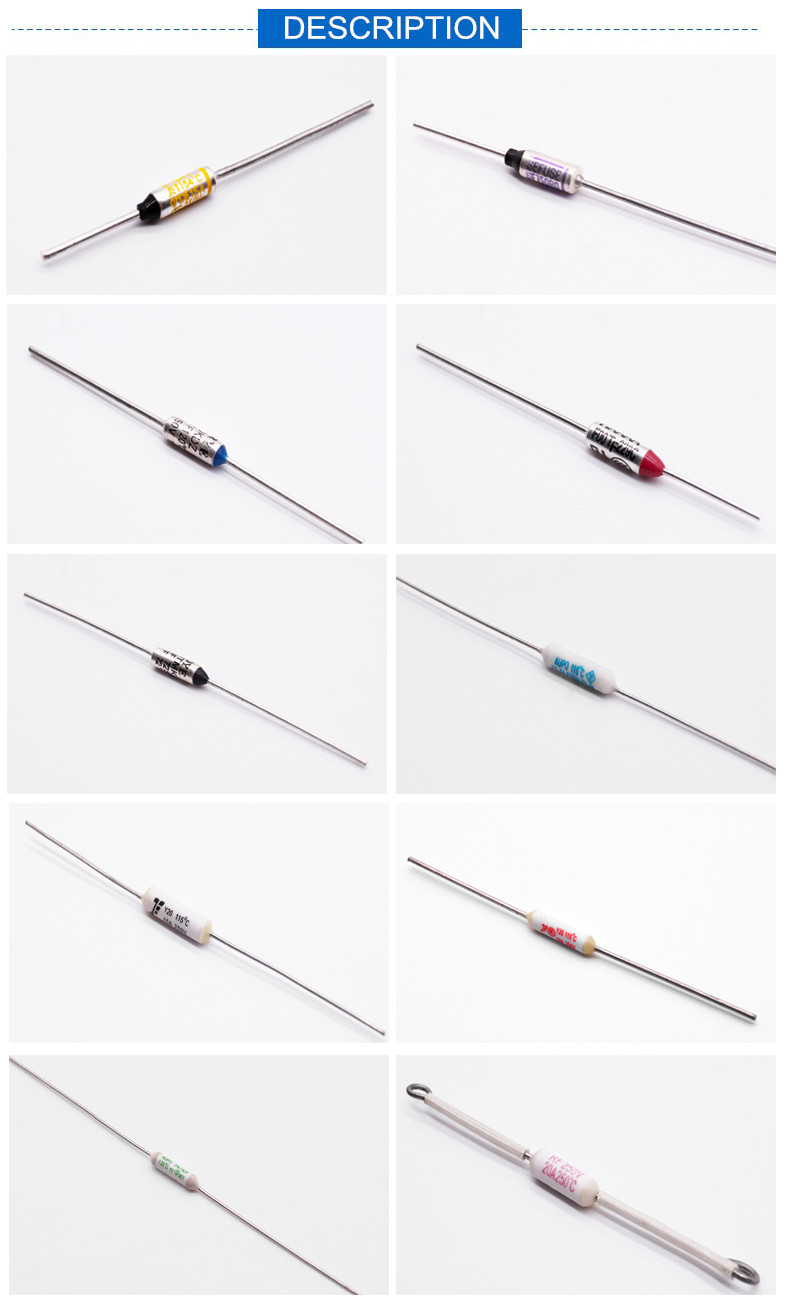 75 - 150C Radial RH Thermal Fuse 1A 250V For Rice Cooker