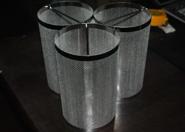 Aviation / Nuclear Industry Stainless Steel Mesh Filter Cartridge Durable With