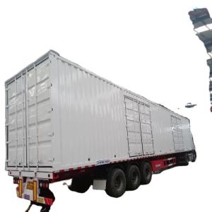 China Mechanical Suspension 20FT 40FT Box Semi Trailer with Side Door Van Cargo Semi Trailer wholesale