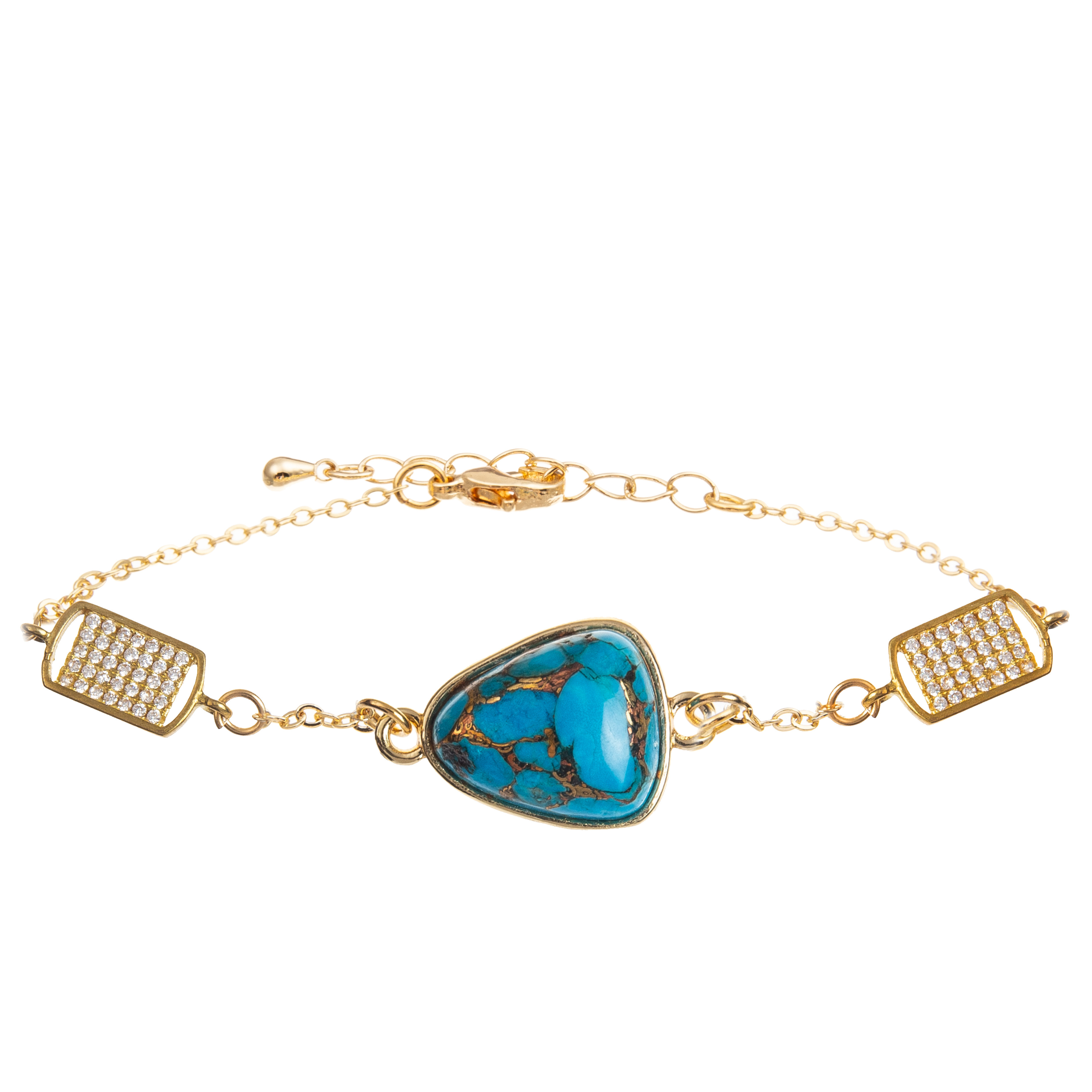 Handmade Chain Link Bracelet With Rectangle / Sakura / Star / Zircon Pendant