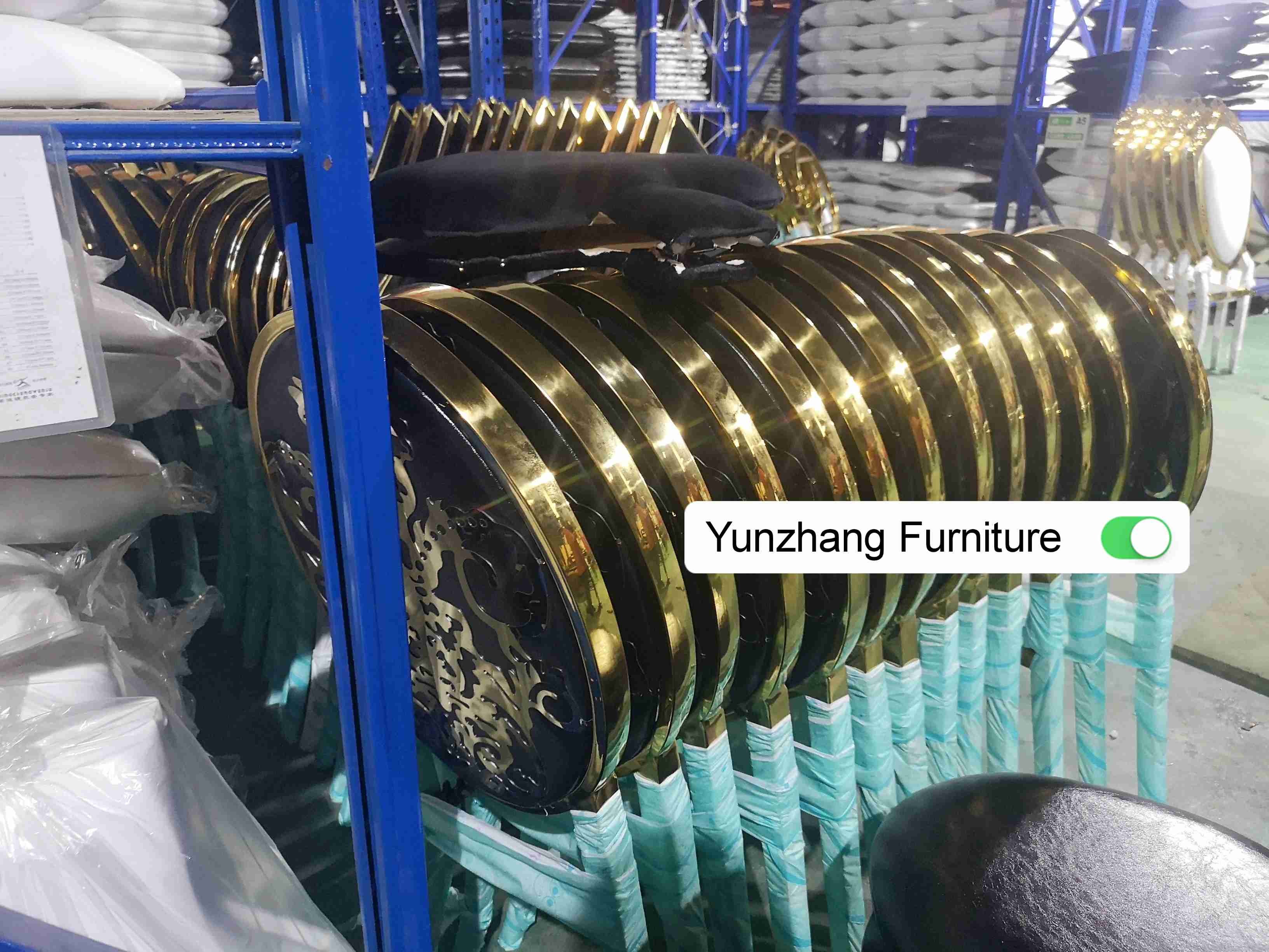 Traditional Stainless Steel Stackable Event Chairs Round Back Rental W50xD65xH92cm