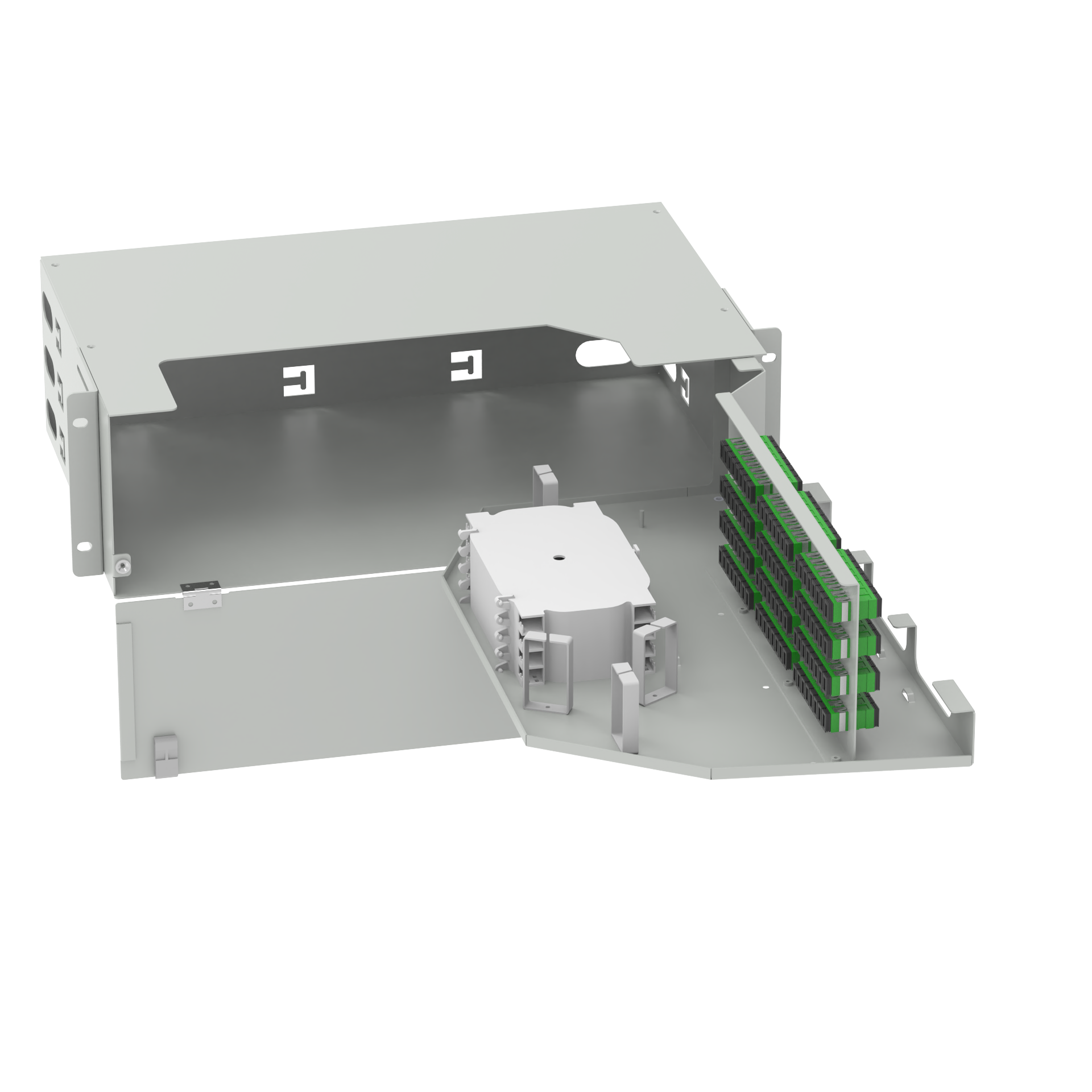 Direct 96 Cores SC APC Type Swing Patch Panel for Network FTTH Projects 5 ODN Network