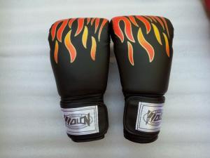 China Hot Sell red blue black PU boxing gloves fighting gloves for sale wholesale