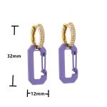 Gold Plate 18K Gold Jewelry Set Stainless Steel Necklace Earring Set Spray Paint