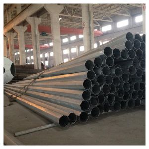 China Hot Dip Galvanized Coating / Corrosion Resistant Finish Electrical Power Pole 40ft wholesale