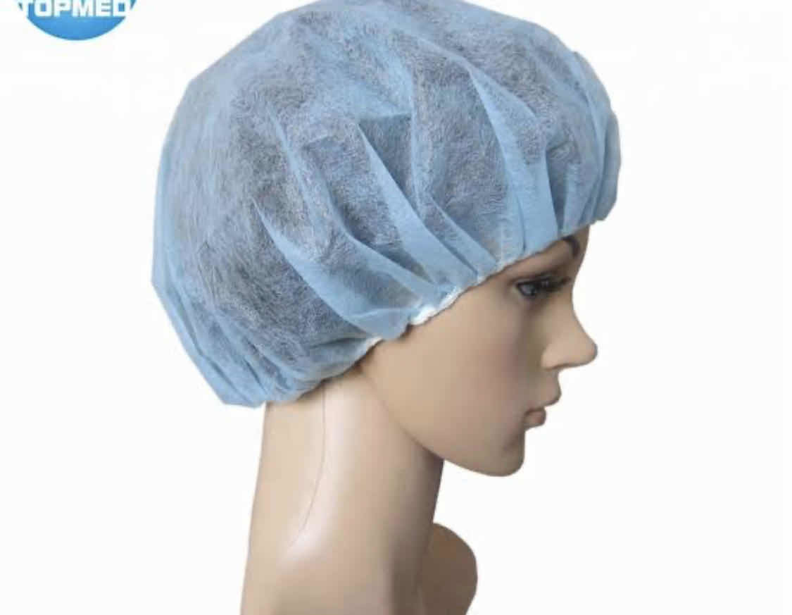 Sterilized Hospital Use Protective Medical Disposable Cap Non Woven Head Cover