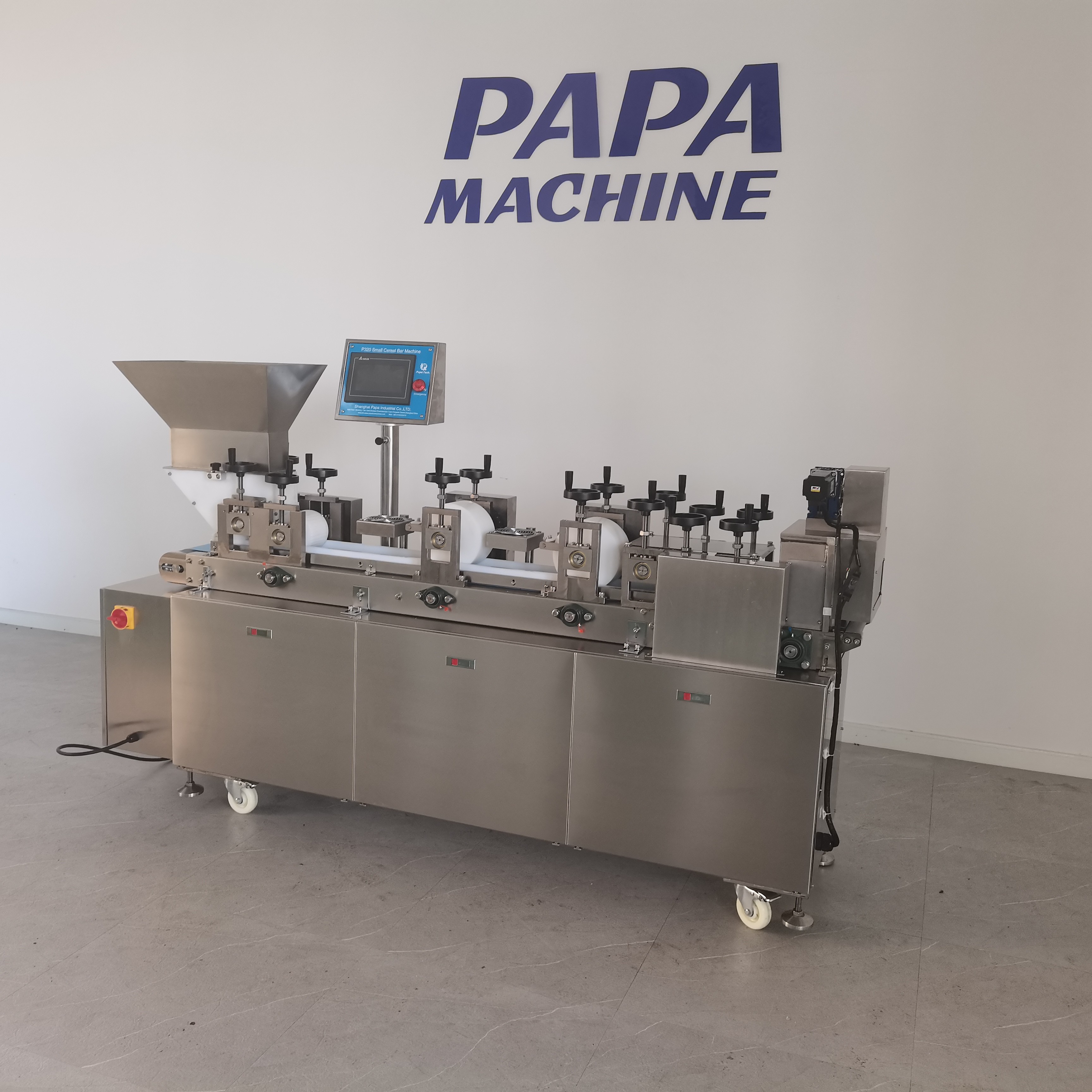 P307 Chocolate Coated Fruit Energy Protein Bar Making Machine