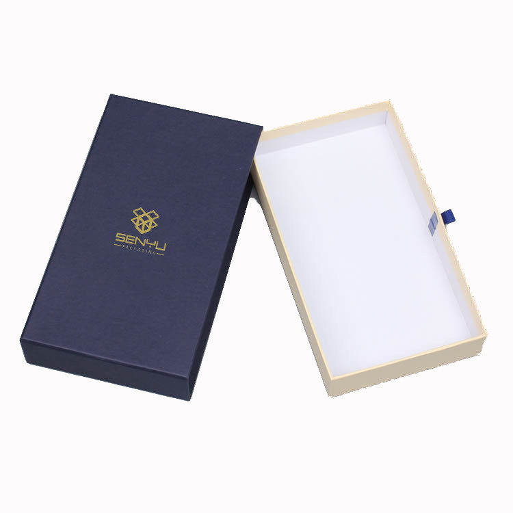 1200g Grey Cardboard Drawer Paper Box Sliding Package For Gift Packing
