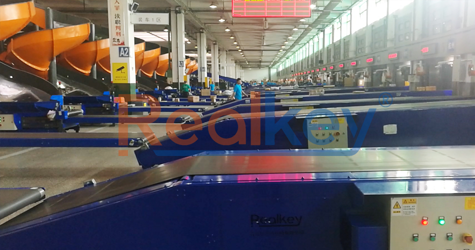 Safe Operation Telescoping Conveyor Systems Adjustable Length Angle Adjustment
