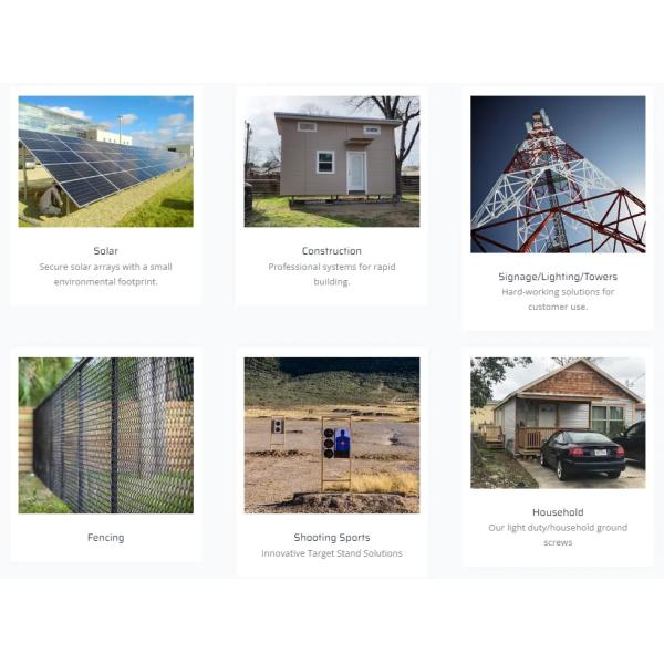 Helical Screw Piles Bolt Head Ground Anchor Spiral Ground Anchor Drill